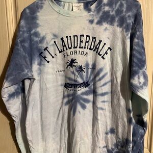 Blue Tie-Dye Ft. Lauderdale Long Sleeve Shirt